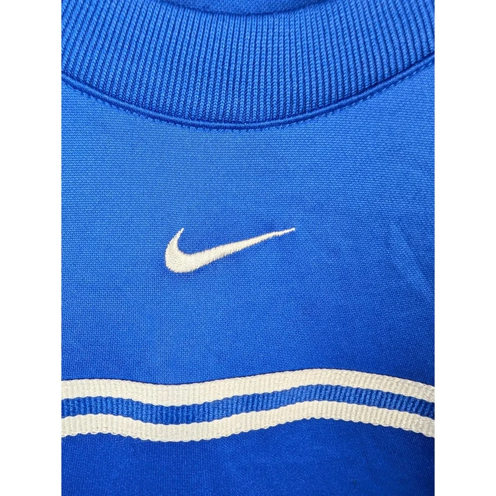 Nike Team Dri-FIT Goalie Soccer Jersey Mens Medium Blue Long Sleeve Number 00